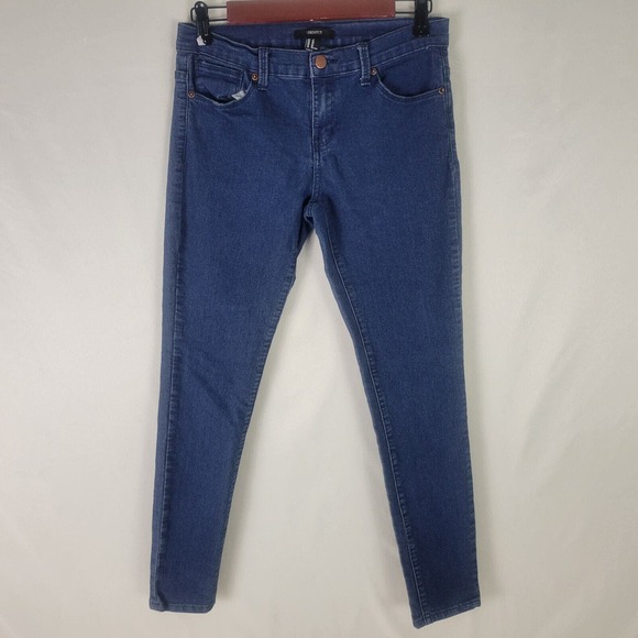 Forever 21 Jeans Womens 27 Blue Denim Low Rise Skinny Leg Medium‎ Wash W28 x L27 - Picture 1 of 13